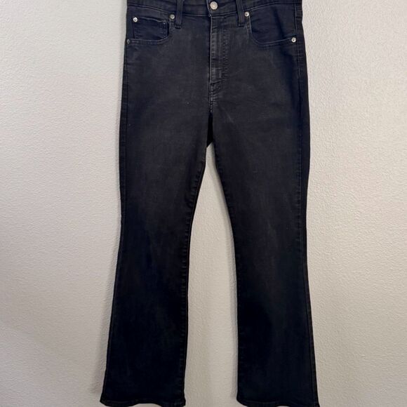 Levi’s 725 High Rise Bootcut Jeans Women’s Size 30 x 30 Black Denim Water<Less - Picture 1 of 11